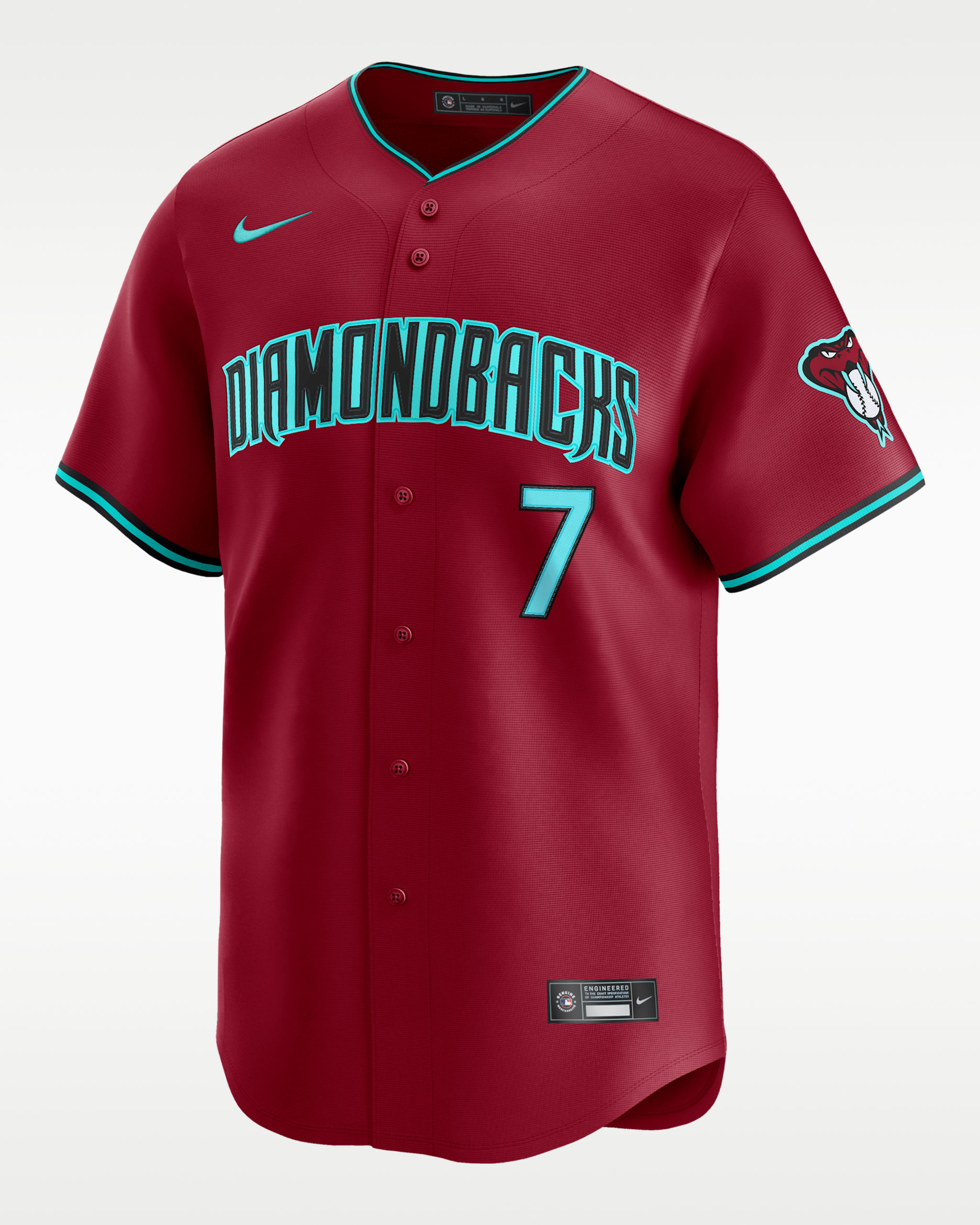 【美品】Nike アリゾナ・ダイヤモンドバックス mlb ジャージ HIPHOP Corbin Carroll Arizona Diamondbacks Men's Nike Dri-FIT ADV MLB
